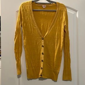 Mustard yellow cardigan